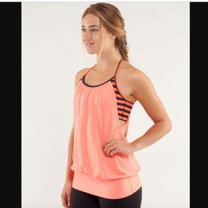 Lululemon  Size 6 No Limits Tank Light Flare / Sea Stripe Light Flare In…